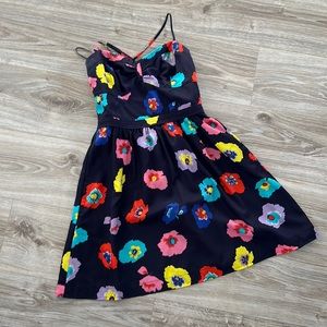 American Eagle navy sun dress